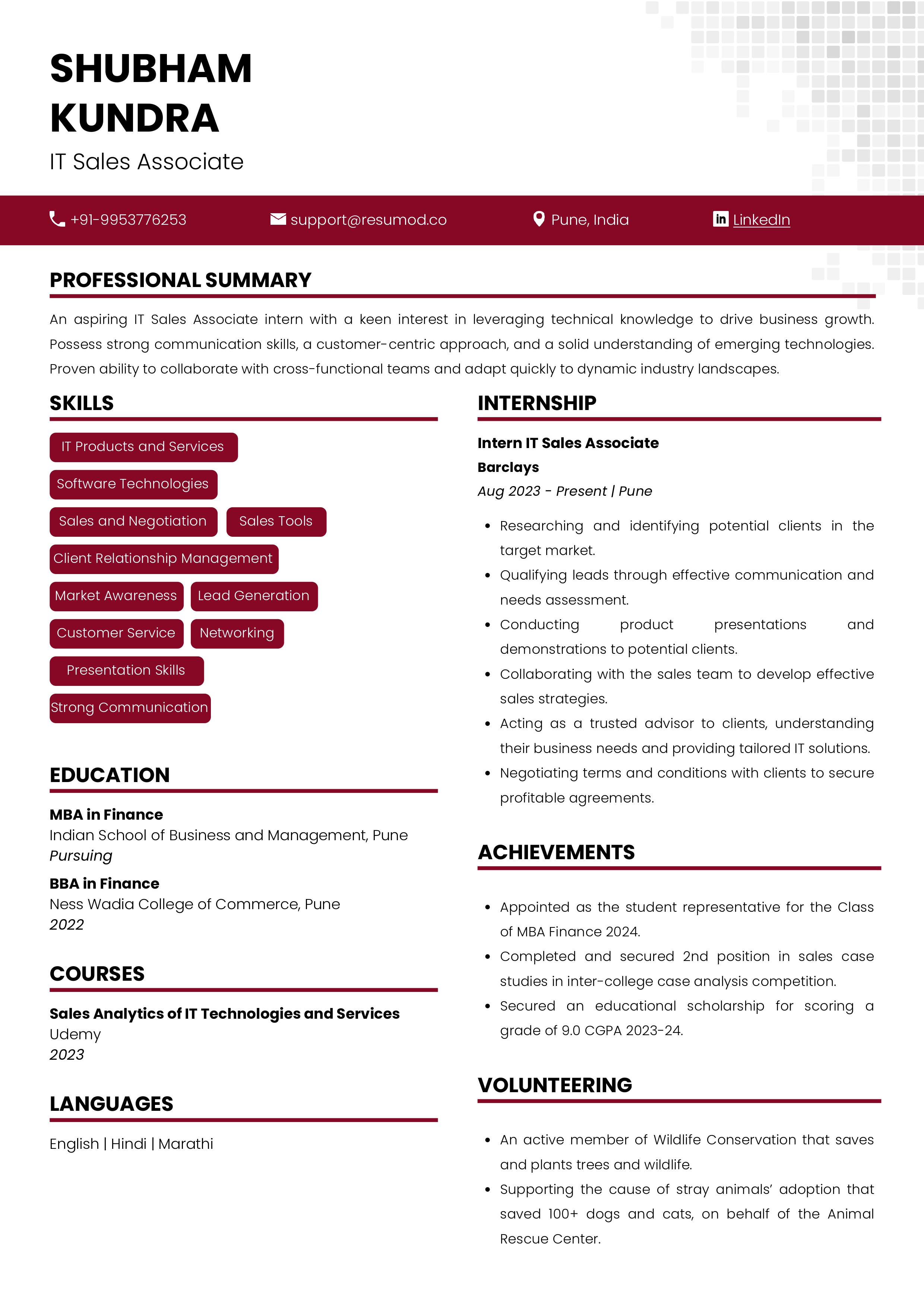 Resume 10